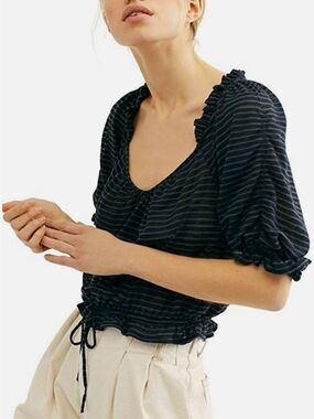 Free People Dorothy Striped Top X-Small